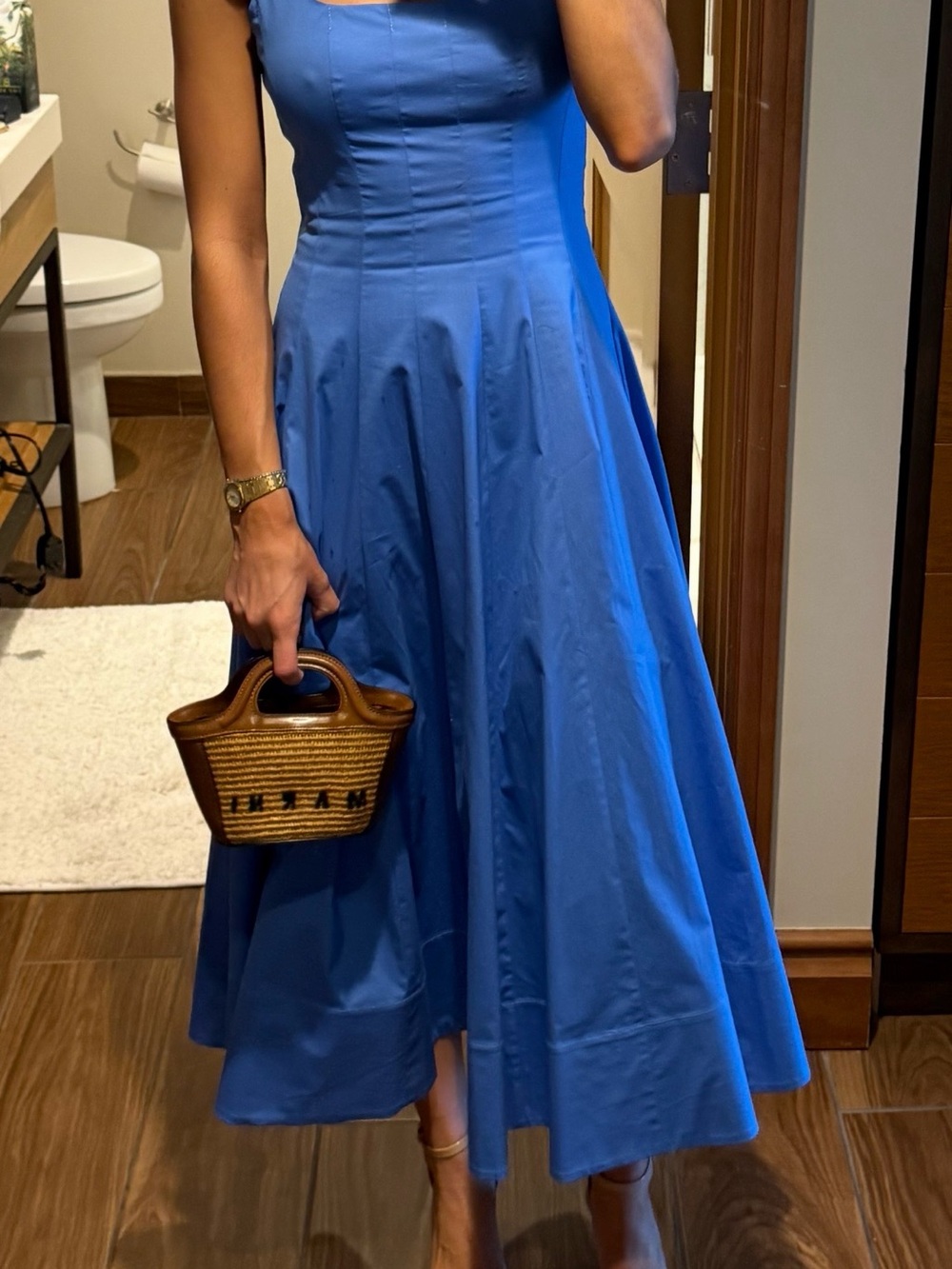 STAUD Wells Midi Dress